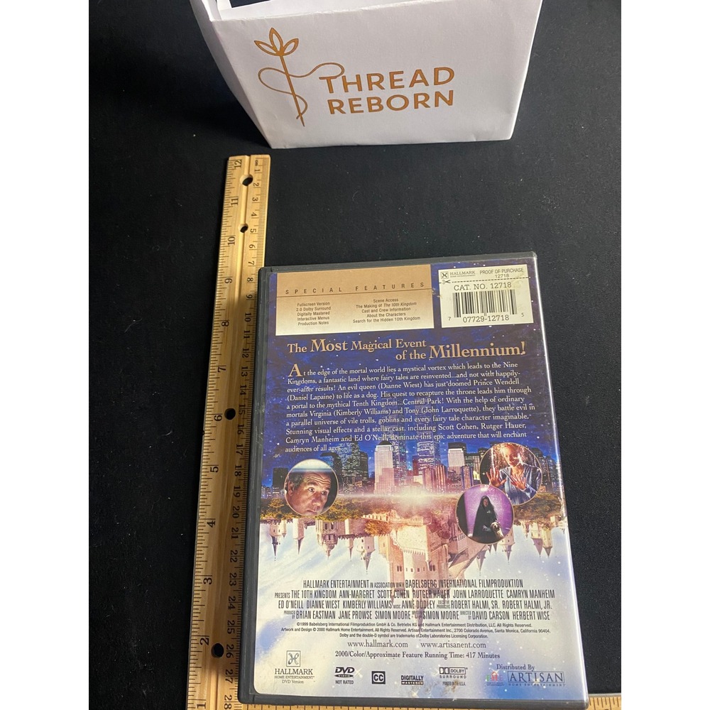 The 10th‎ Tenth Kingdom DVD Movie Hallmark Fantasy Adventure 3 Disc Set